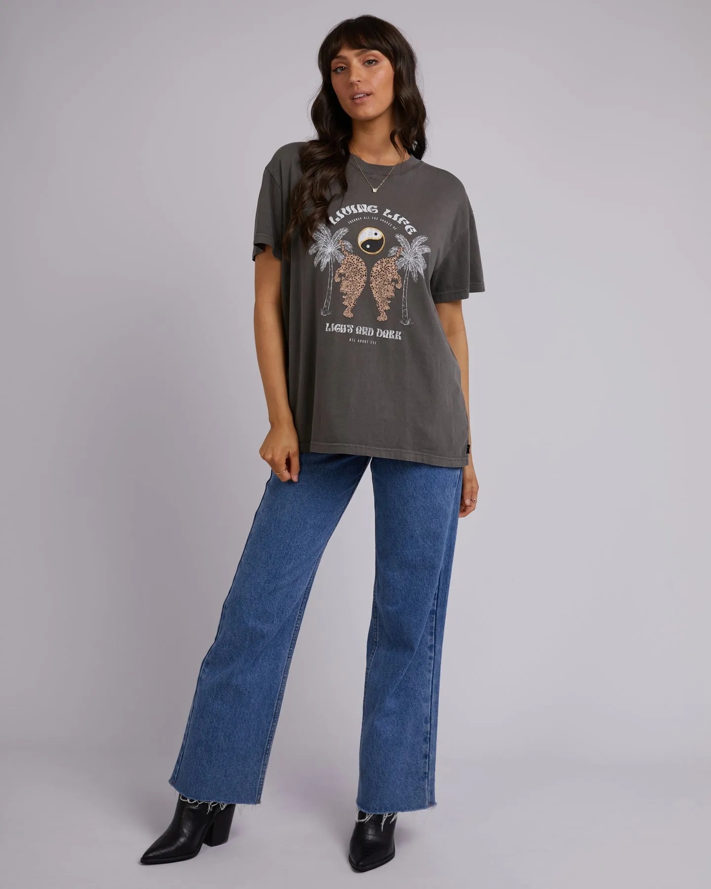 All About Eve Living Life Standard Tee Charcoal sold by Shine On product image thumbnail 4
