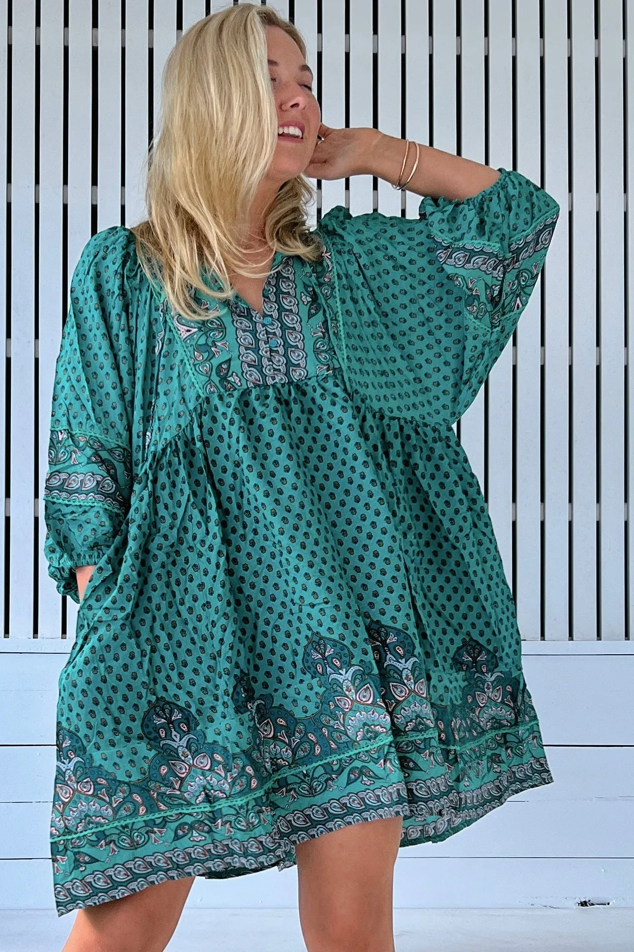 Jaase Adela Midi Dress Akira Print sold by Shine On product image thumbnail 4