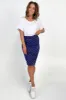 Betty Basics Nadia Skirt Navy Polka Dot sold by Shine On