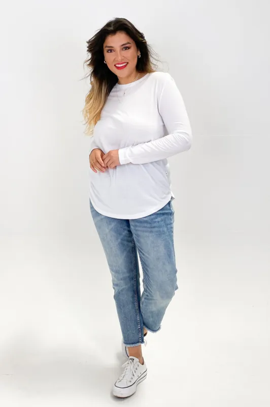 Silent Theory Aspen L/S Tee White sold by Shine On