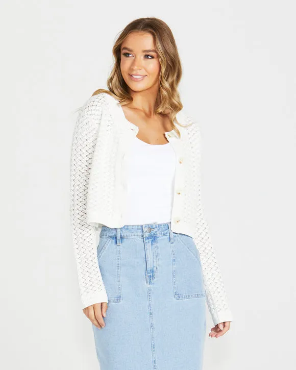 Sass Talullah Cardi White sold by Shine On product image thumbnail 2