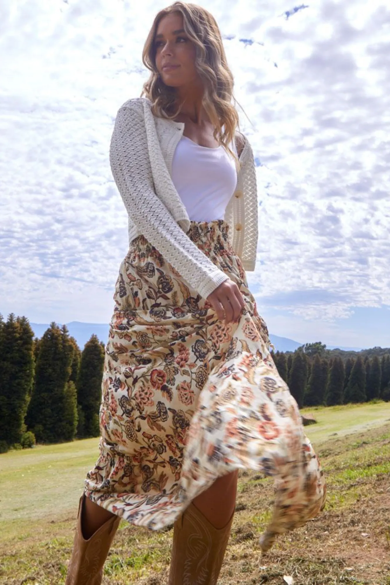 Sass Talullah Cardi White sold by Shine On