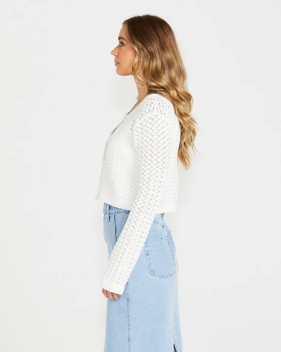 Sass Talullah Cardi White sold by Shine On product image thumbnail 4