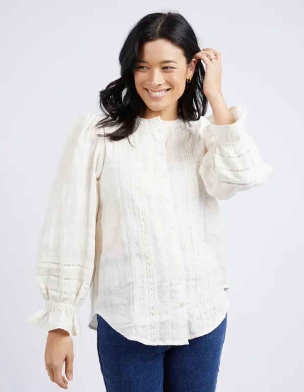 Elm Fennel Shirt Pearl sold by Shine On
