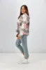 Shine On Label Lucas Cropped Checked Shacket Pink Grey sold by Shine On