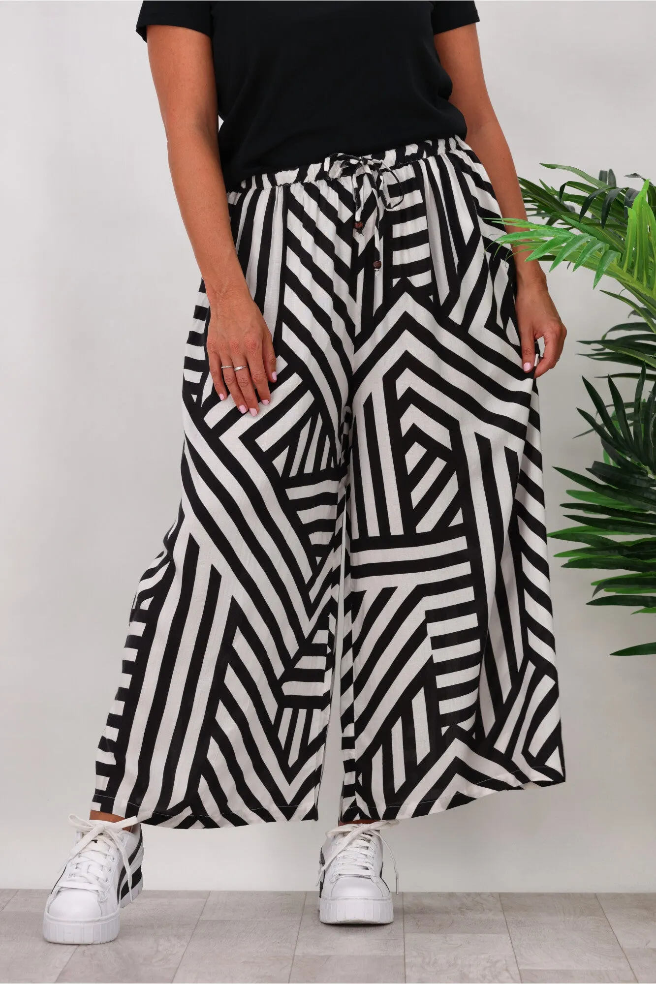 Joop & Gypsy Santorini Pant Black White sold by Shine On product image thumbnail 4