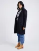 Elm Tamsin Coat Dark Sapphire sold by Shine On