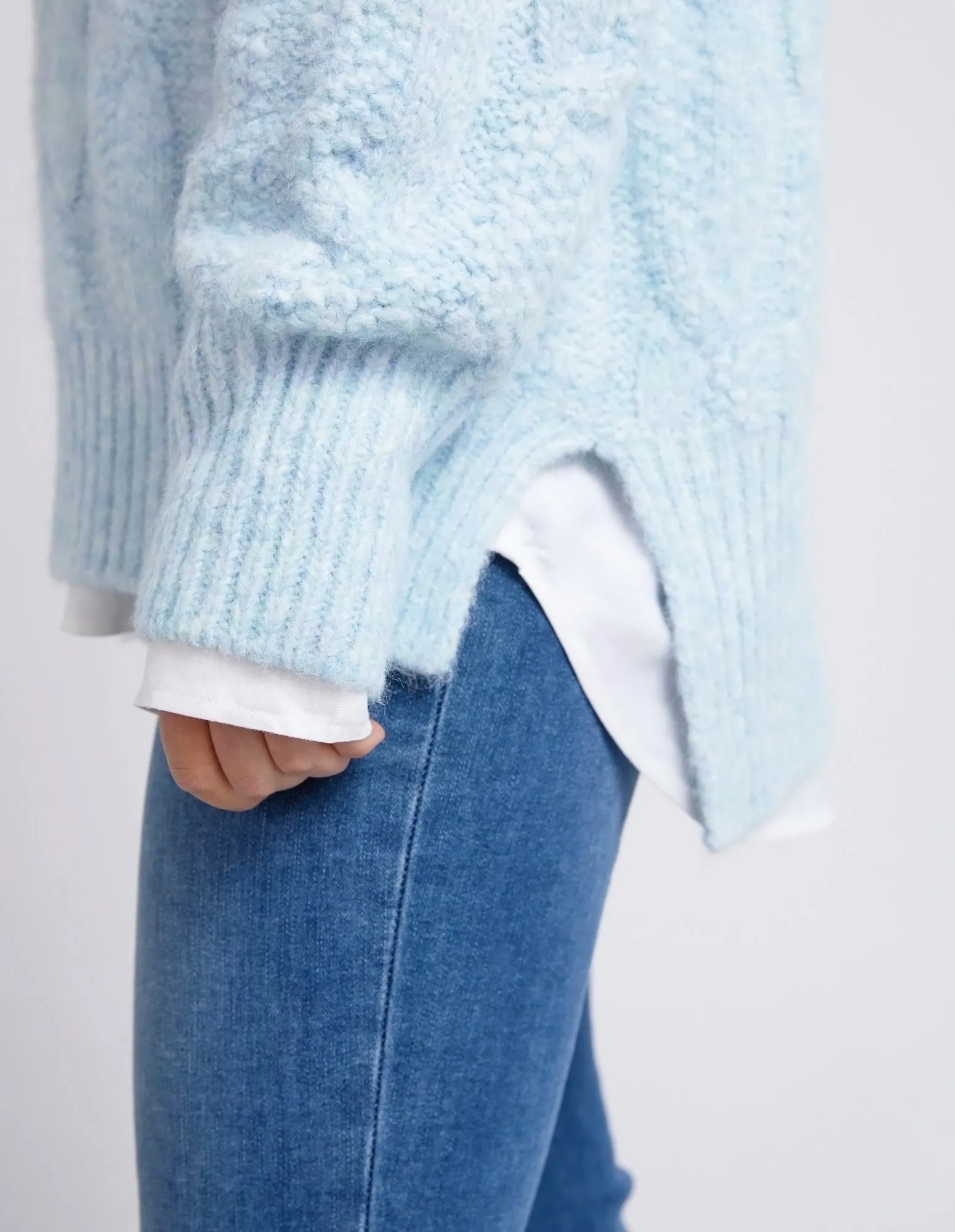 Elm Tallulah Cable Knit Blue Mist sold by Shine On product image thumbnail 5