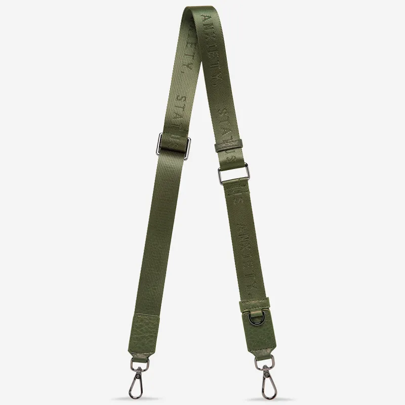 Status Anxiety Lucky Escape Bag Strap Khaki sold by Shine On