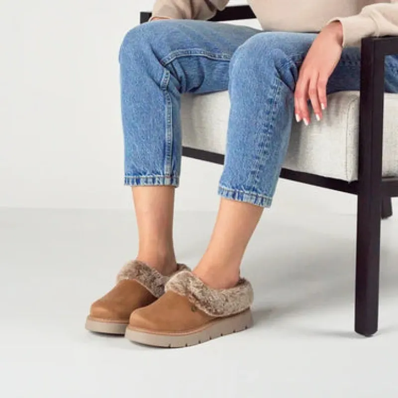 Bobs By Skechers Keepsakes Lite Cozy Blend Chestnut sold by Shine On