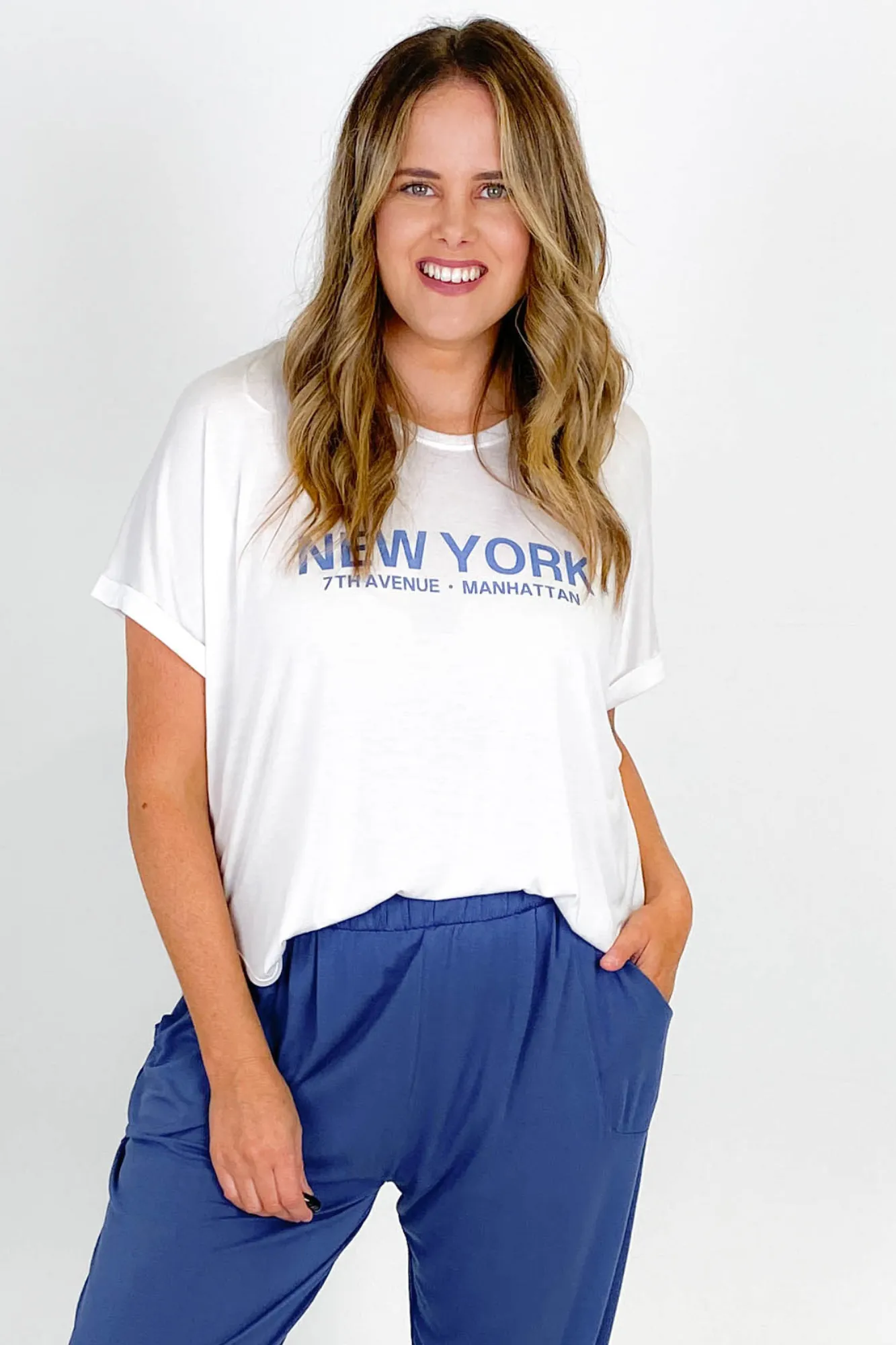 Betty Basics Janina Tee White sold by Shine On product image thumbnail 2