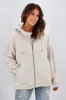 Silent Theory Oversized Zip Thru Hoody Oatmeal sold by Shine On