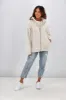 Silent Theory Oversized Zip Thru Hoody Oatmeal sold by Shine On