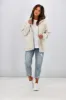 Silent Theory Oversized Zip Thru Hoody Oatmeal sold by Shine On