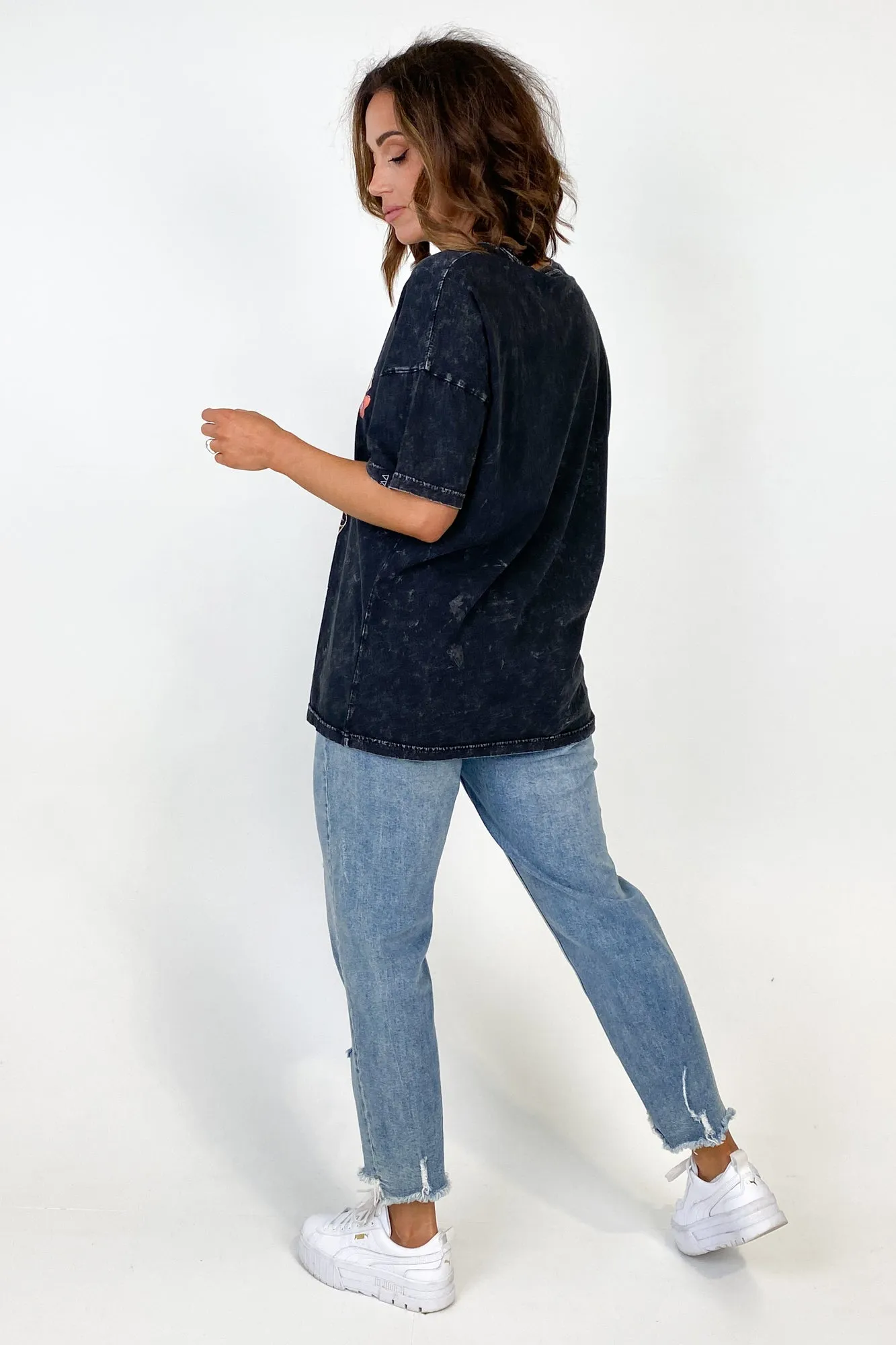 Rebel Club by Shine On Fresh Finds Tee Acid Black sold by Shine On product image thumbnail 5