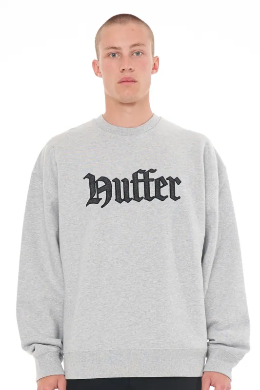 Huffer Mens Block Crew 450 Royal Grey Marle sold by Shine On
