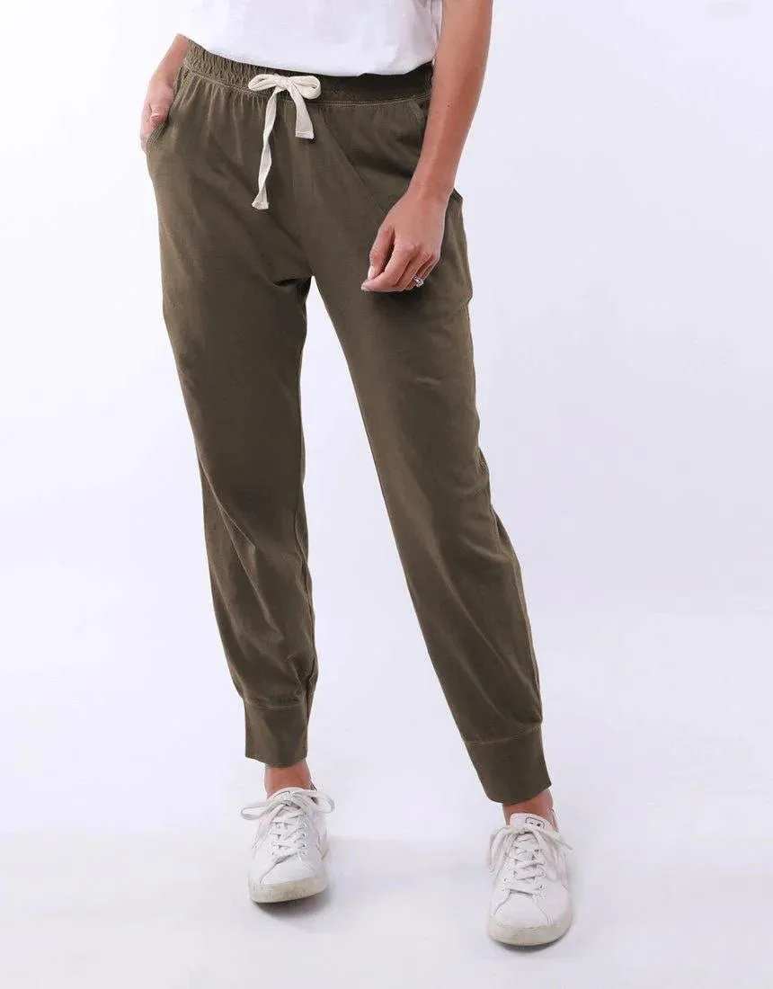 Elm Wash Out Lounge Pant Dark Khaki sold by Shine On product image thumbnail 2