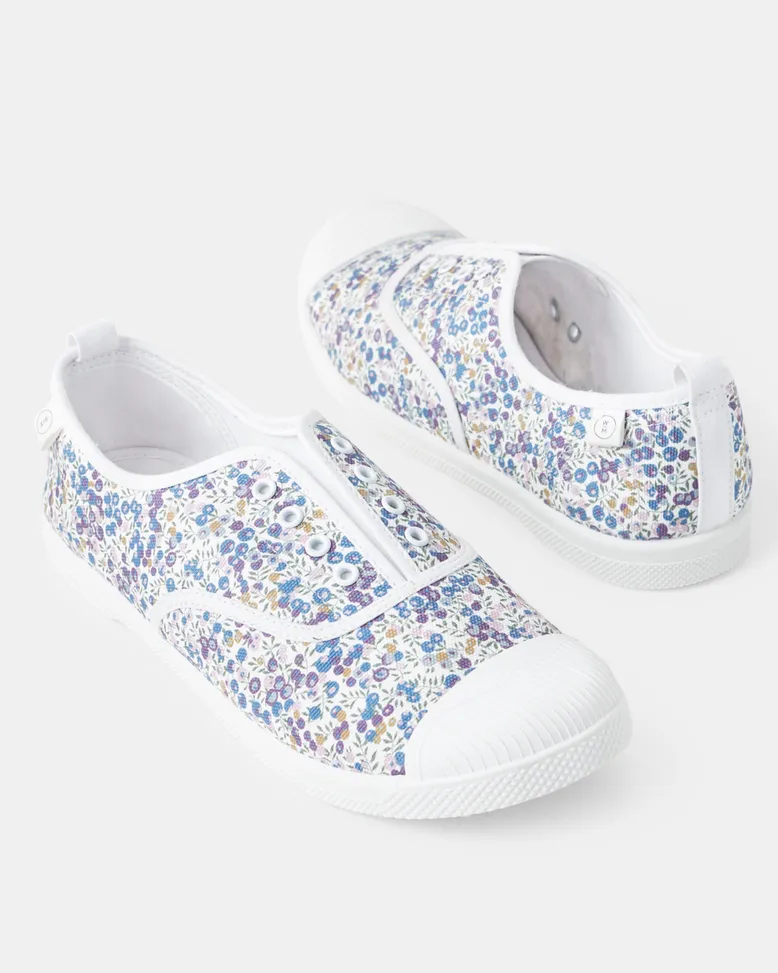 Walnut Liberty Euro Canvas Sneakers Wiltshire Bud Purple sold by Shine On