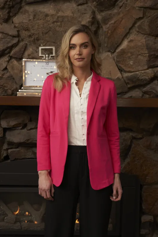 Betty Basics Portsea Blazer Bubblegum Pink sold by Shine On