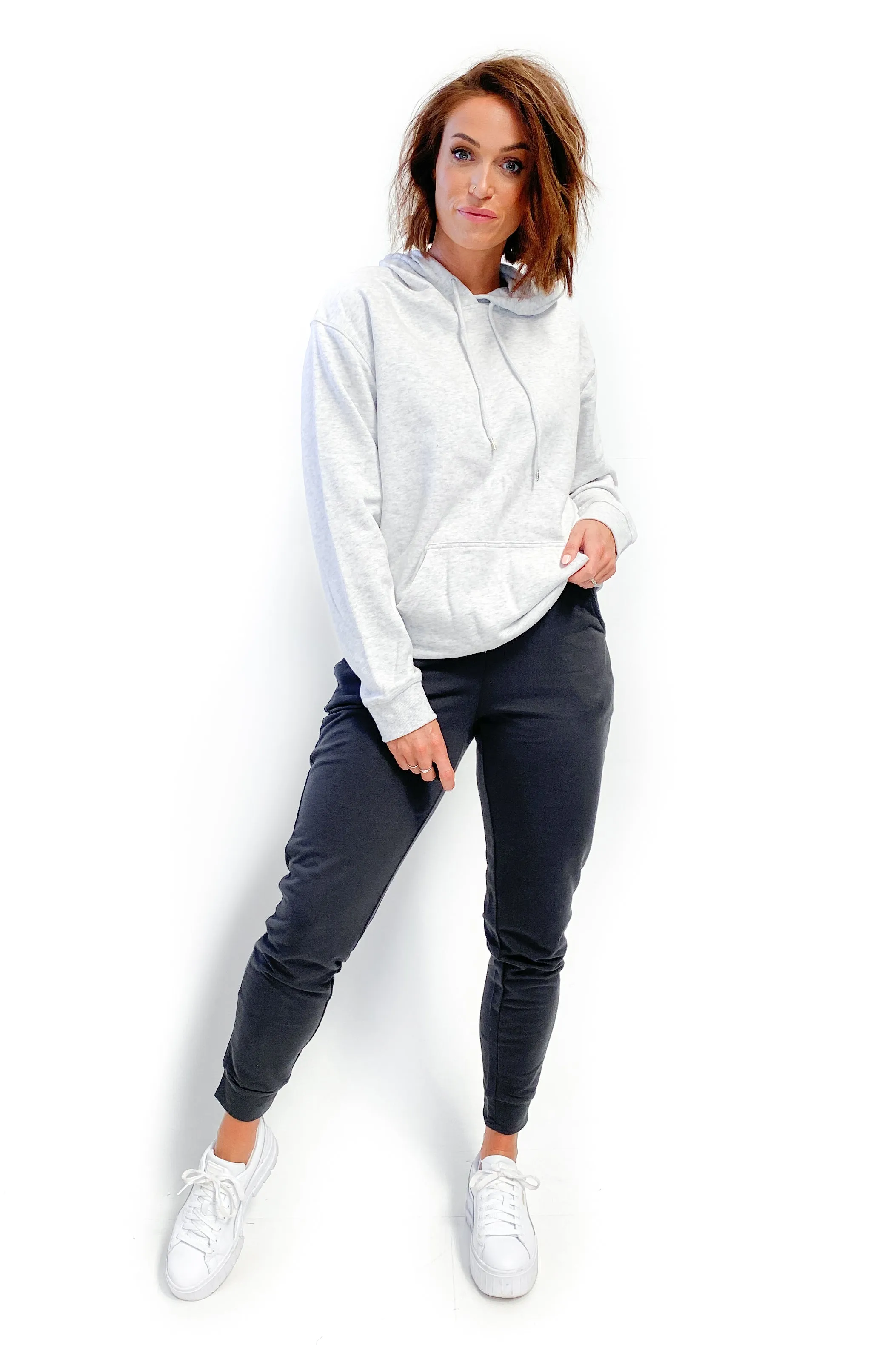 Betty Basics Lindsay Jogger Gunmetal sold by Shine On