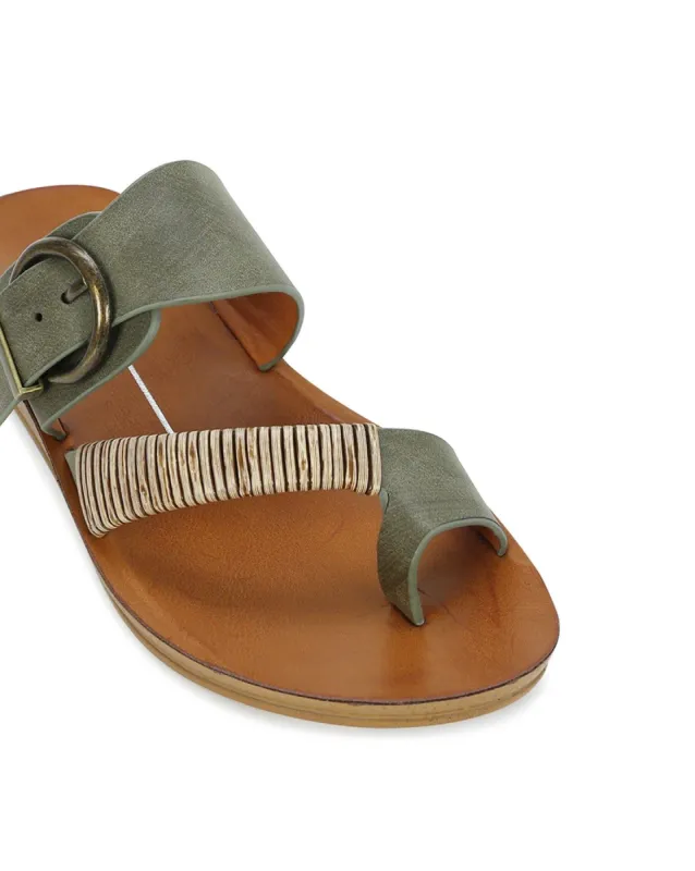 Los Cabos Bria Sandal Khaki sold by Shine On