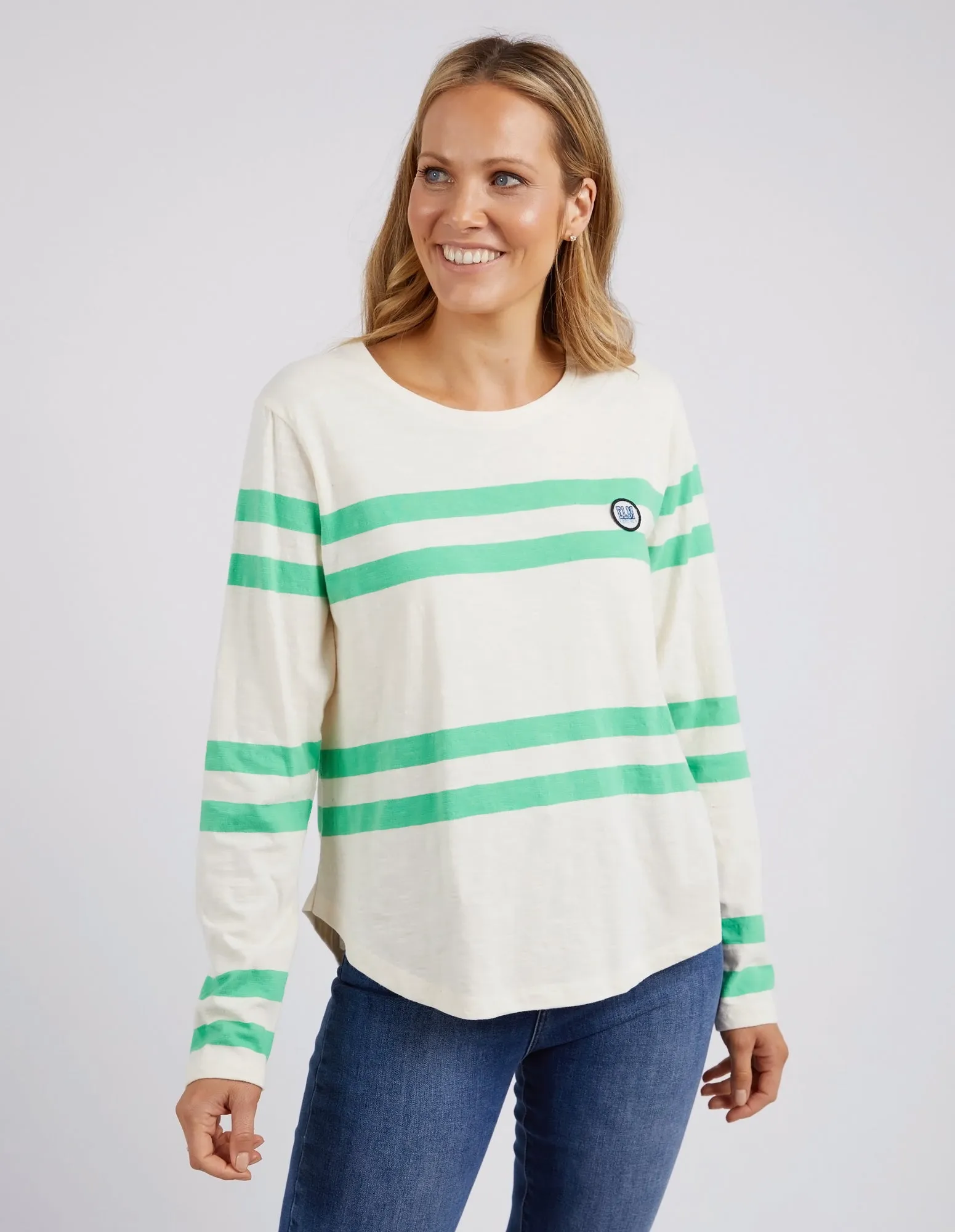 Elm Allegra L/S Tee Meadow Stripe Tee sold by Shine On product image thumbnail 2