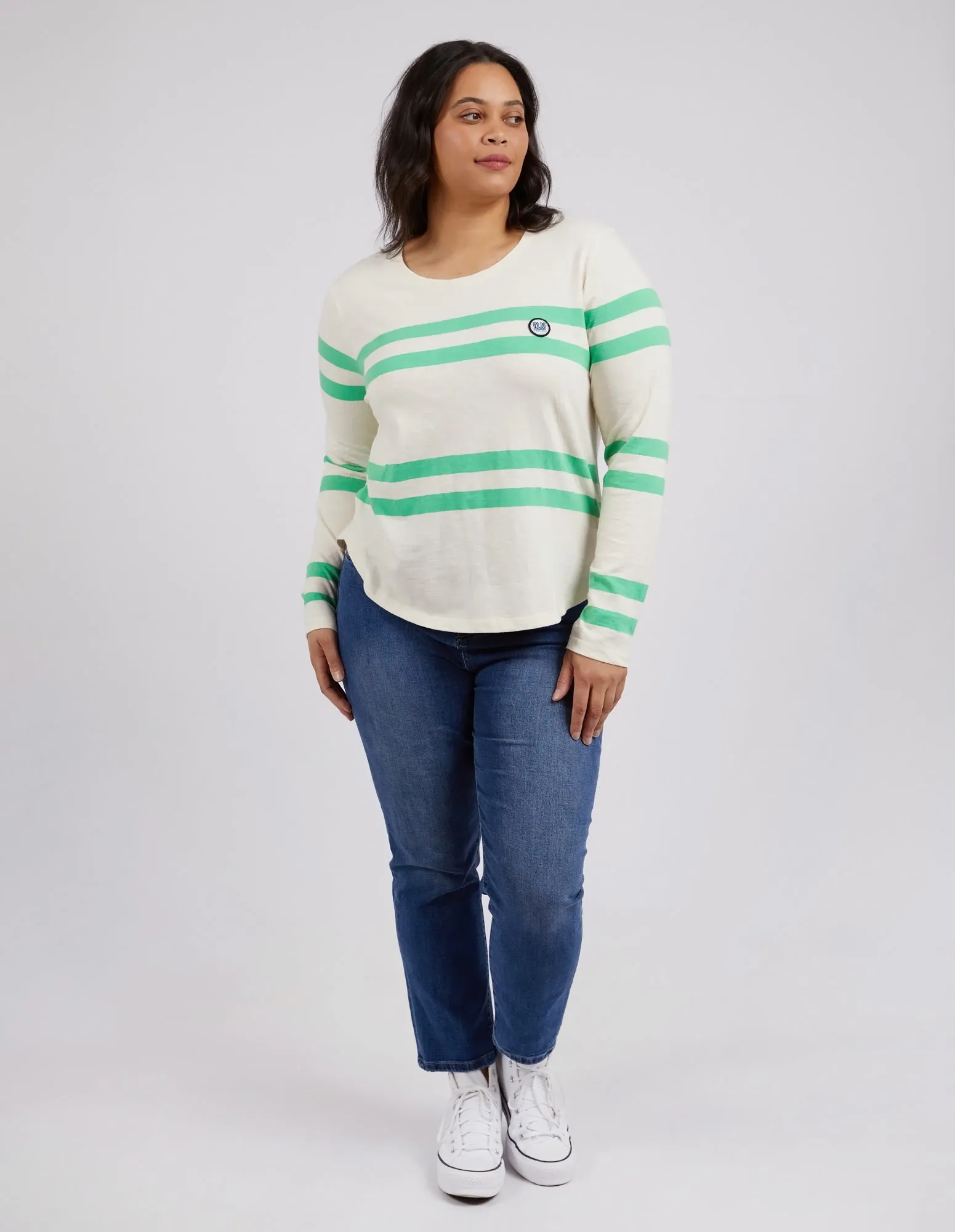 Elm Allegra L/S Tee Meadow Stripe Tee sold by Shine On product image thumbnail 3
