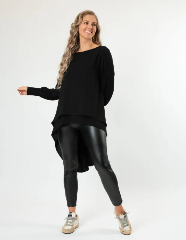 Stella + Gemma Havana Top Black sold by Shine On