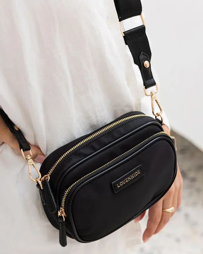 Louenhide Cali Nylon Crossbody Bag Black sold by Shine On