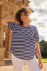 Betty Basics Ariana Tee Dark Blue Stripe sold by Shine On
