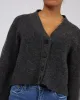 Silent Theory Eden Knit Cardi Charcoal sold by Shine On