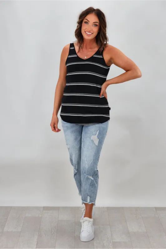 Silent Theory Camilla Tank Black sold by Shine On