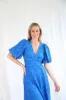 Salty Bright Lana Broderie Midi Dress Blue sold by Shine On