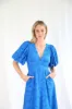 Salty Bright Lana Broderie Midi Dress Blue sold by Shine On