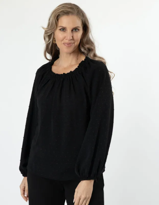 Stella + Gemma Ettie Top Black sold by Shine On