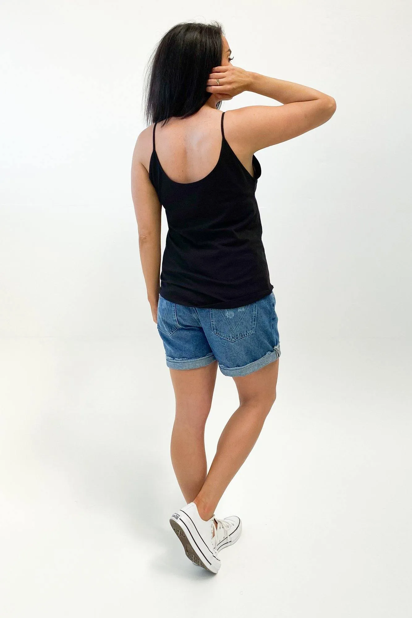 AS Colour Pillar String Singlet Black sold by Shine On product image thumbnail 4