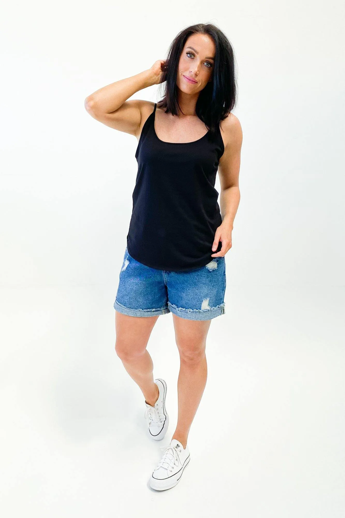 AS Colour Pillar String Singlet Black sold by Shine On