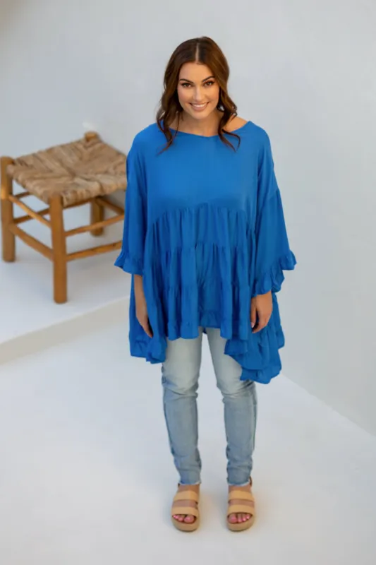 PQ Collection Sofia Top Blue Breeze sold by Shine On