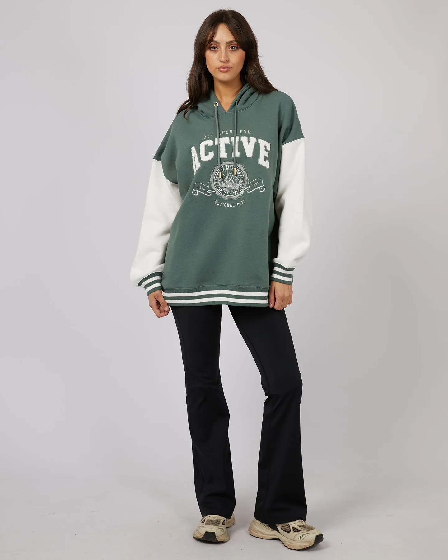 All About Eve National Contrast Hoody Green sold by Shine On product image thumbnail 2