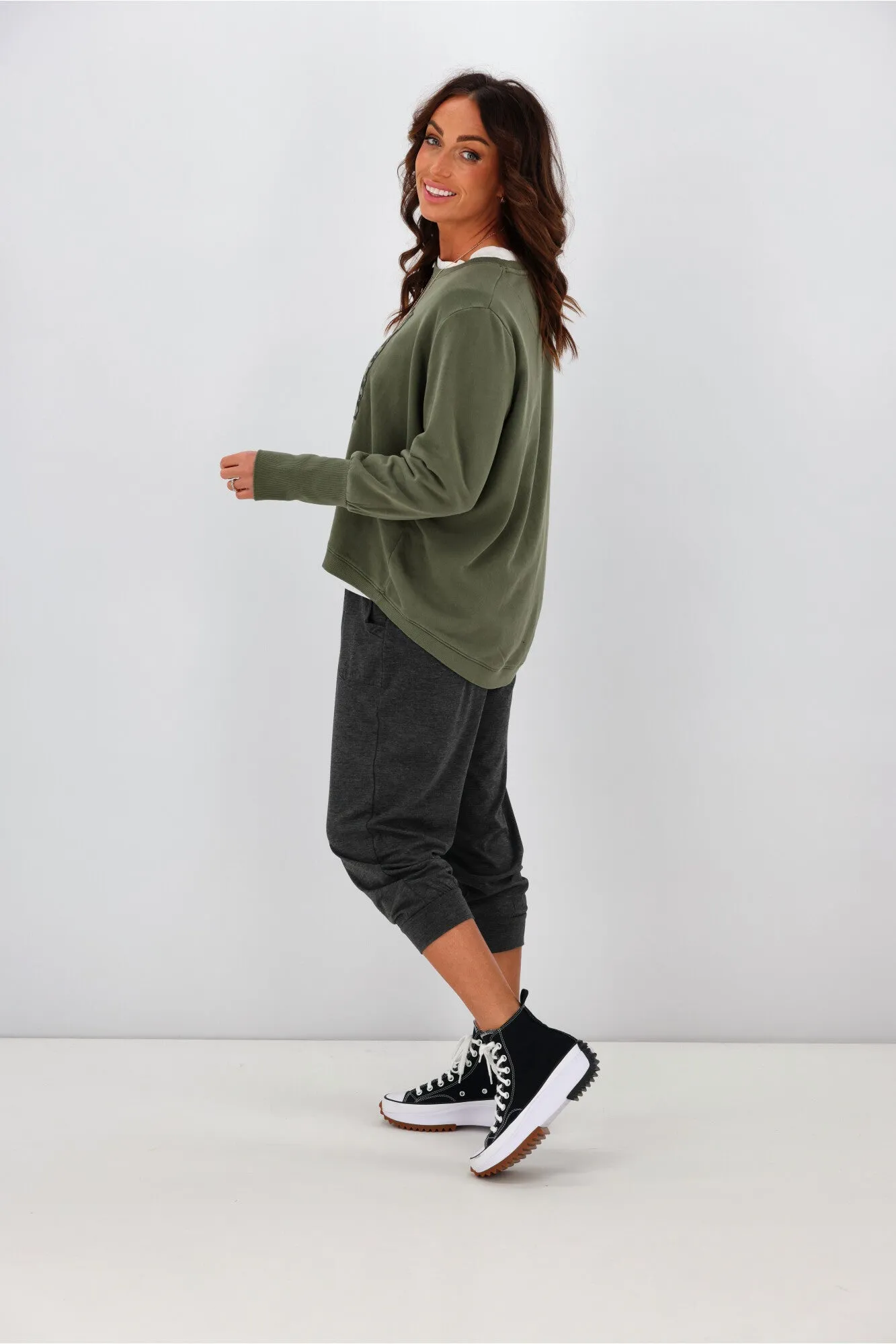 Elm Wild Card Crew Four Leaf Clover sold by Shine On product image thumbnail 5
