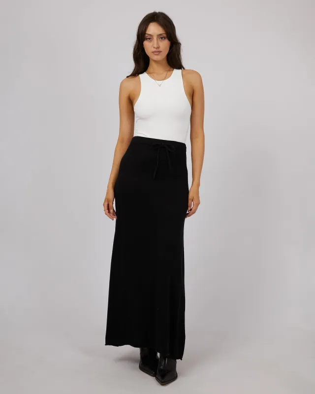 All About Eve Knit Skirt Black sold by Shine On