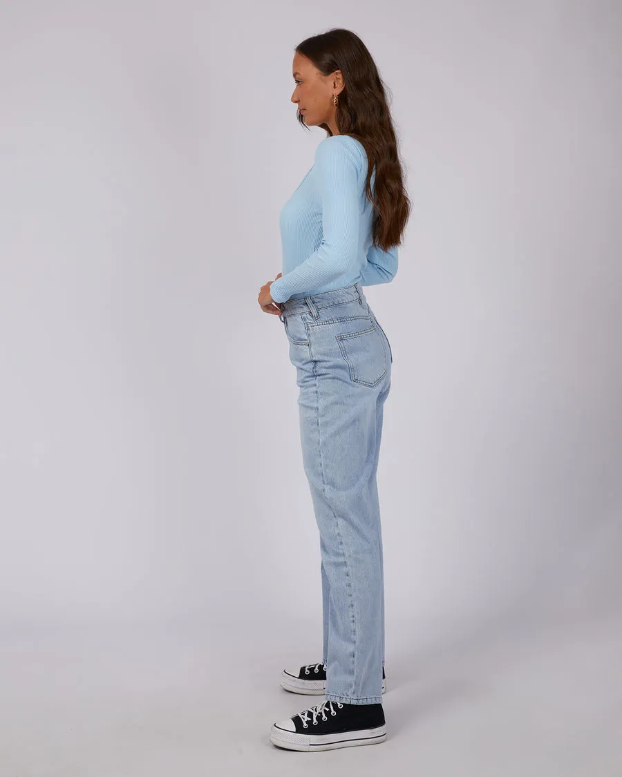 Silent Theory Hazel LS Tee Sky Blue sold by Shine On product image thumbnail 5