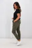 Wakee Denim Lucy Cargo Jean Khaki sold by Shine On