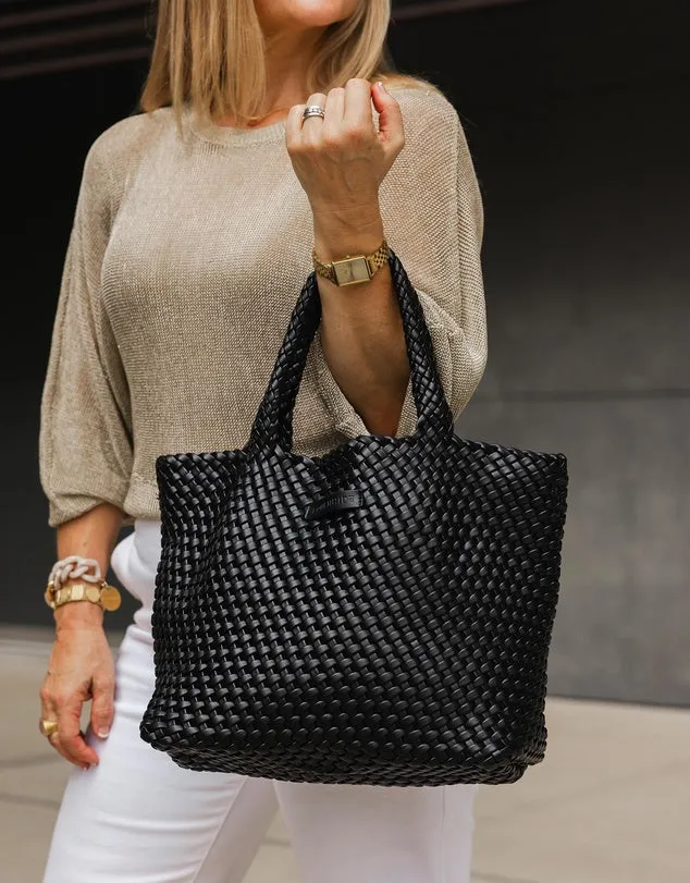 Louenhide Crusier Woven Tote Bag Black sold by Shine On