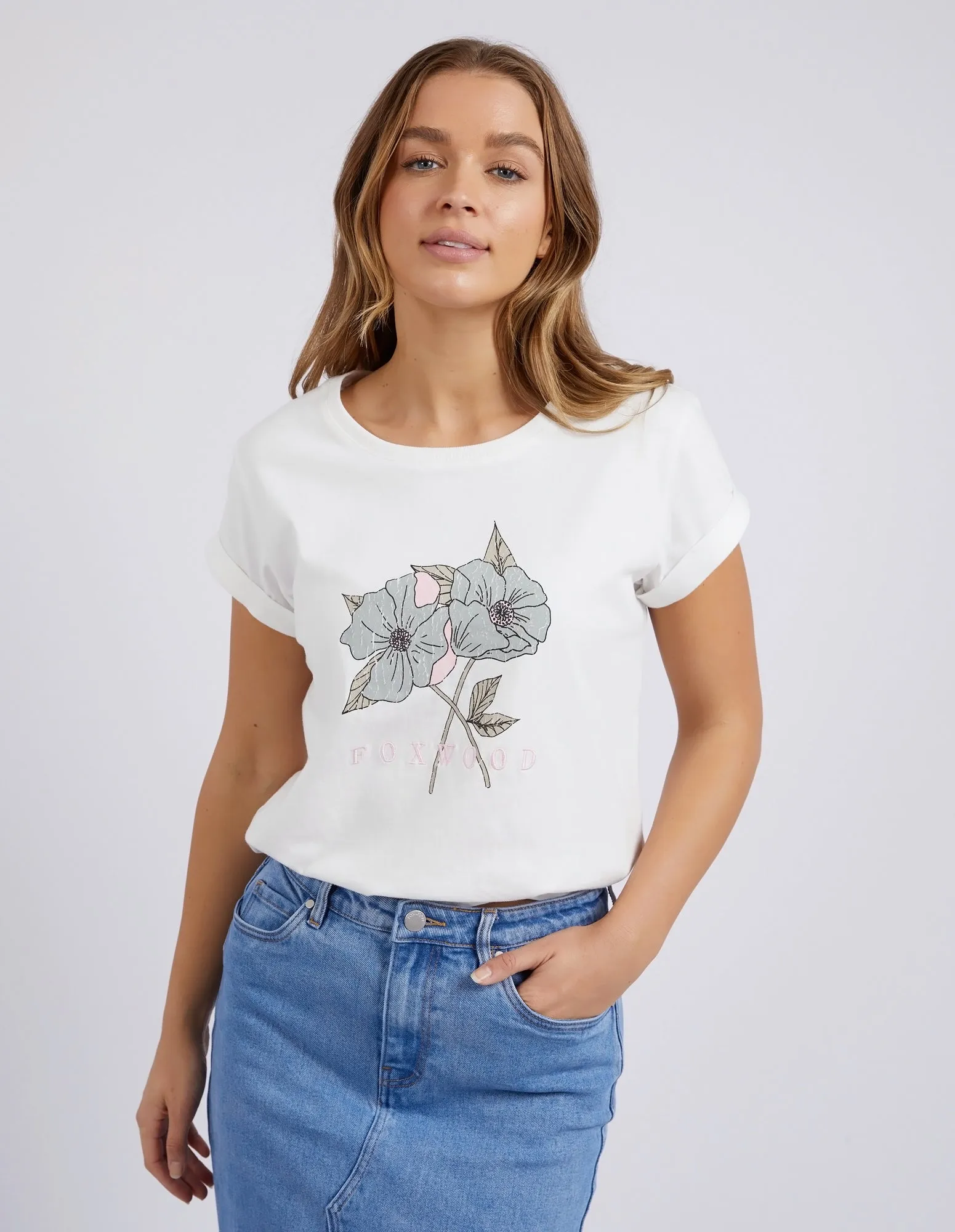 Foxwood Poppy Tee Vintage White sold by Shine On product image thumbnail 2