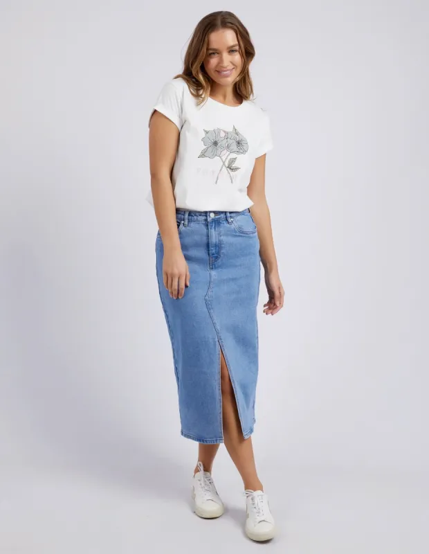Foxwood Poppy Tee Vintage White sold by Shine On