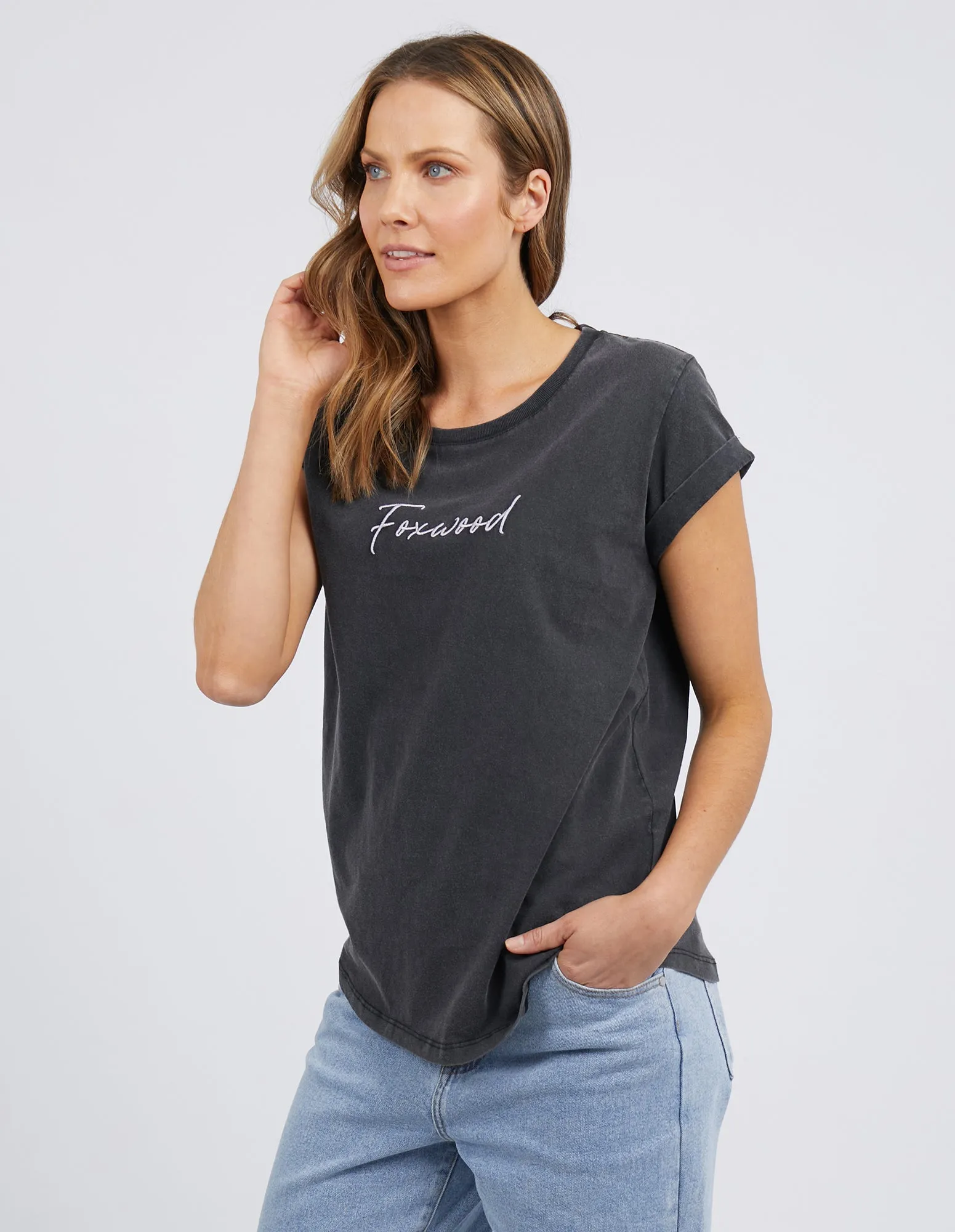Foxwood Signature Tee Black sold by Shine On product image thumbnail 4