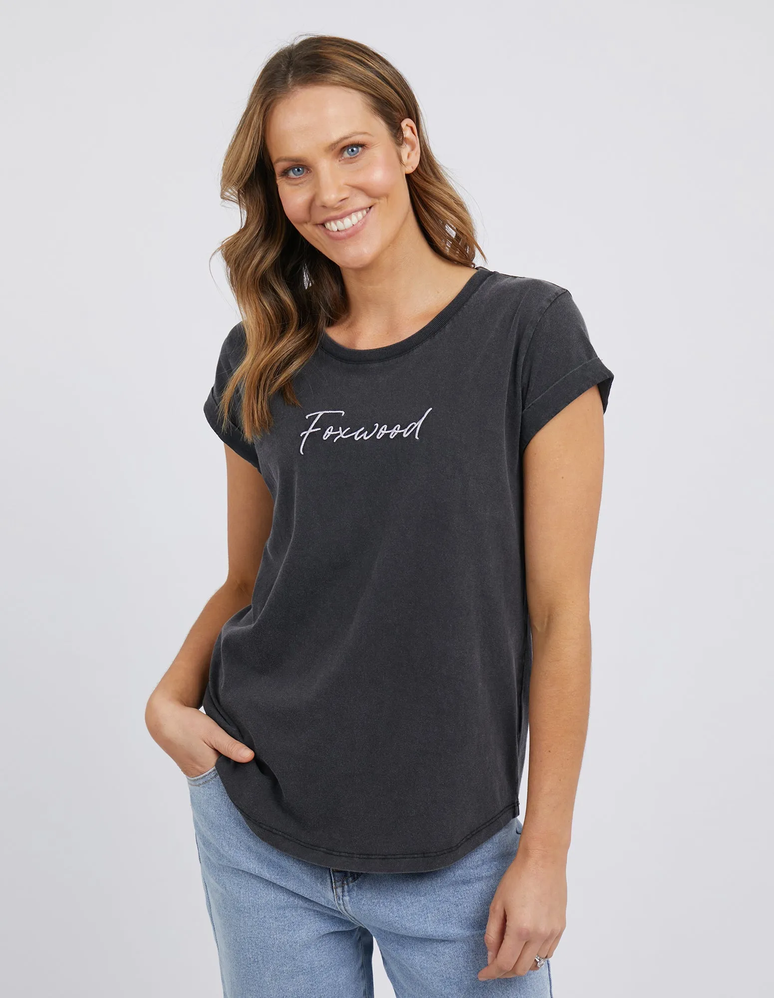 Foxwood Signature Tee Black sold by Shine On