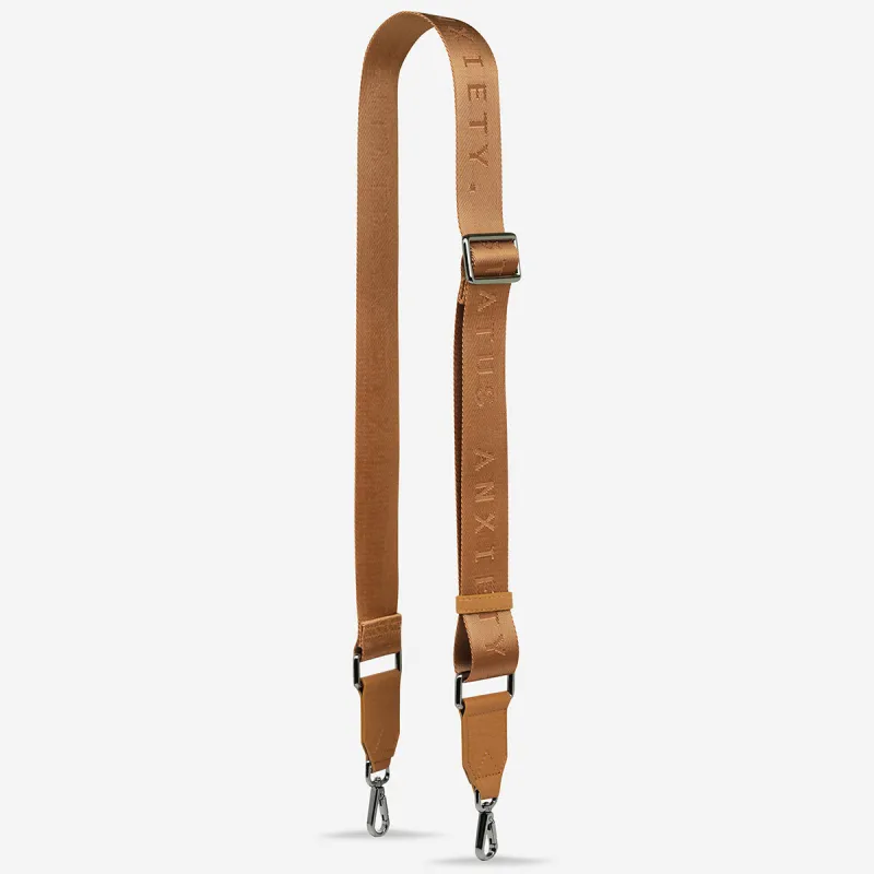 Status Anxiety Without You Bag Strap Tan sold by Shine On