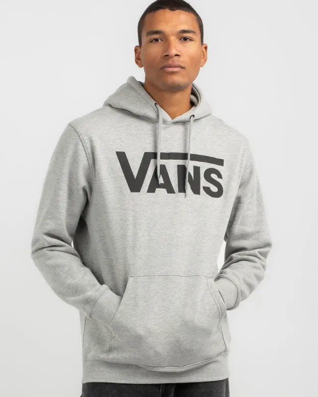 Vans Mens Classic III PO Hoodie Cement Heather/Black sold by Shine On